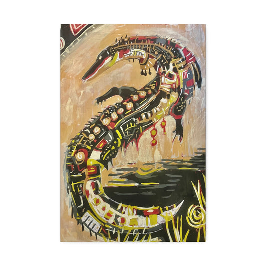 Abstract Serpent Canvas Art - Stretched 1.5"